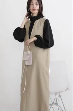 N.NBB❤︎ キーネックストレートジャンパースカート⭐︎超美品！