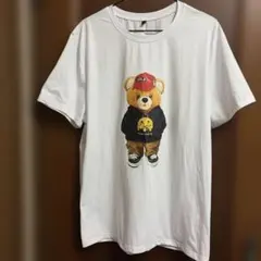 ベア グラフィック Tシャツ ホワイト L