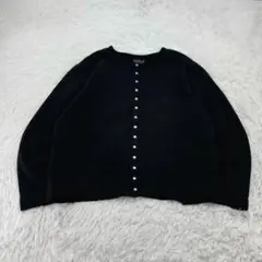 【日本製】agnes b homme スウェット カーディガン 黒 短丈3表記のサムネイル