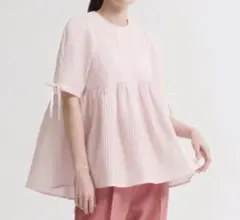 yori フクレティアードブラウス　ピンク　36 今だけお値下げ中❗️新品未使用⭐︎yori フクレティアードブラウス