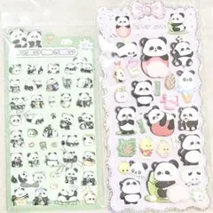 【お尻シール＆硬いシール】パンダ おしりぷにぷに 3D立体 ぷっくり ステッカー