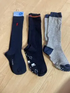 未使用有り　キッズ靴下 16~18cm 3足セット