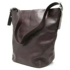 【COACH】バケツ型 ショルダーバッグ ダークブラウン