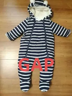 ★着用2回程度/ホームクリーニング済★　ベビーカバーオール