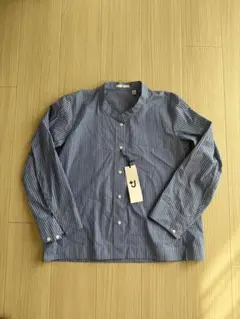 UNIQLO ユニクロ　スーピマコットンストライプシャツジャケット（長袖）