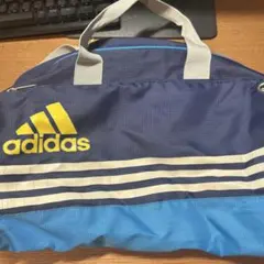 adidas スポーツバッグ 3本ライン ネイビー/ブルー