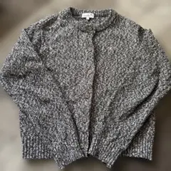 アーノルドパーマーArnold Palmer綿100ニットカーディガン白黒グレー