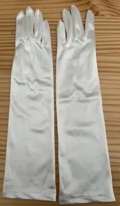 ホワイトサテンウェディンググローブ