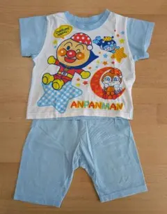 アンパンマン 半袖パジャマ 水色 80cm