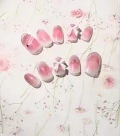 【ハンドメイド】ネイルチップ チークネイル