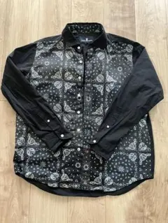 値下げ⭐︎Psycho Bunny M バンダナ柄シャツのサムネイル