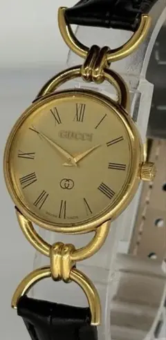 상태좋음 GUCCI 6000C 시계 신품 전지 벨트 교환 가동품 금