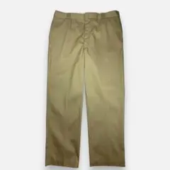 80s USA Dickies チビタグ ワークパンツ 874 ベージュ 裾極太