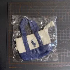 未開封新品 ラルフローレン ノベルティキーホルダー トートバッグ型 ネイビー