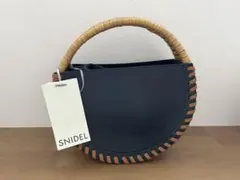 新品タグ付き】SNIDEL☆ラウンドMIXバッグ ブラック - メルカリ