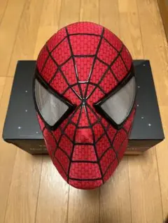 【新品未使用】スパイダーマンハイクオリティ マスクレプリカ赤色のみ
