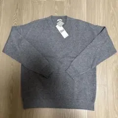 【新品未使用】GU スウェットライククルーネックセーター