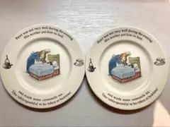 ウェッジウッド　ピーターラビット　直径17センチ小皿　2枚セット