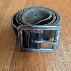 ベルト　黒　本皮　革　一連　レディース