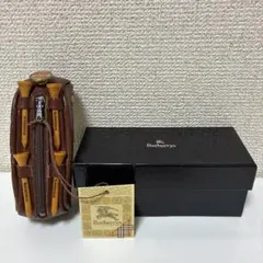 イングランド製　バーバリー　ゴルフボールバッグ　ティー＆マーカーつき　②のサムネイル