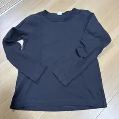 チル2 140 チャコールグレー　長袖カットソー　シンプル　インナー　ロンT