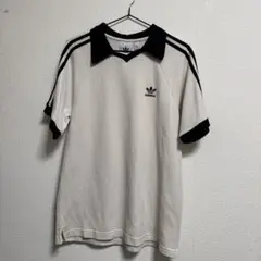 adidas originals ワッフル ポロシャツ L ホワイト アイボリー