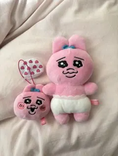 おぱんちゅうさぎ　ぬいぐるみ・マスコットキーホルダーセット