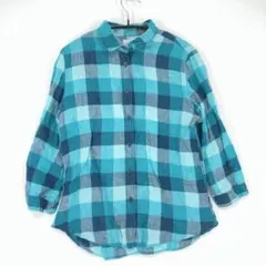 UNIQLO ユニクロ チェック柄 シャツ 麻100% Mサイズ