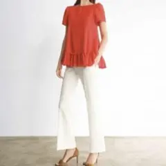 タグ付き✨2025年　フォクシー　Misty Bloom　ブラウス　40　洗えるのサムネイル