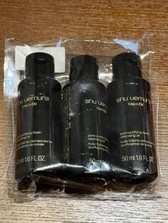 shu uemuraシュウウエムラ ブラック クレンジングオイル 50ml×3