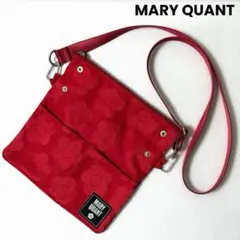 マリークワント デイジージャガード サコッシュ ショルダー ナイロン 2way