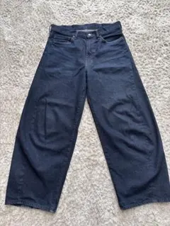 GU ダークブルー ワイドパンツ 31サイズ