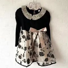 カエナリエKaenarie 女の子 フォーマル ワンピース 花柄 シフォン110