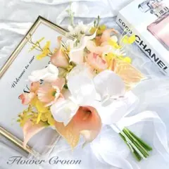アーティフィシャルフラワーブーケ クラッチブーケ 結婚式 ウエディングブーケ