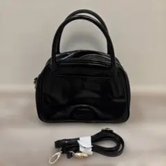 Discoat ヴィンテージ調ボストンバッグ　ブラック　2way