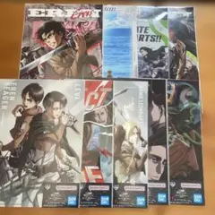 一番くじ 進撃の巨人 F賞 クリアポスター 9枚セットコンプリート