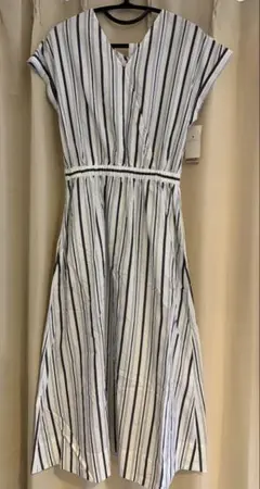 グリーンレーベルリラクシング　ロングワンピース　ウエストベルト付き　Mサイズ