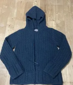 美品 ボストンナインFANEUIL フード付きウールパーカーカーディガンのサムネイル