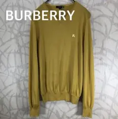 バーバリーロンドン　BURBERRY 胸刺繍ロゴ　ニット　三陽商会　イエロー　Rのサムネイル
