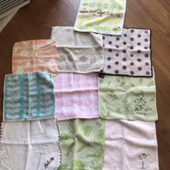 タオルハンカチセット、デザイン多数10枚