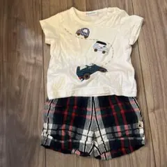 familiar ファミリア Tシャツ チェックパンツ セットのサムネイル
