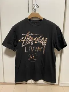 Stussy XL Tシャツ ブラック レオパード柄