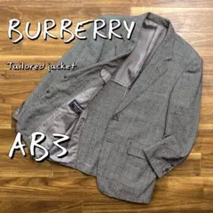 【美品】BURBERRYバーバリー日本製ウールシルクツイードテーラードジャケット