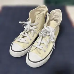 ハイカットスニーカー（コンバース風デザイン） 24.0cm クリーム