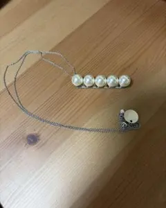 AVENIRETOILE パールデザインバーネックレス