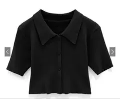 GRL 襟付きリブニットトップス