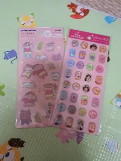 セリア クレヨンしんちゃん&プリンセスシールセット