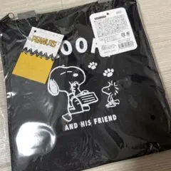 スヌーピー　保冷バッグ　保冷ランチバッグ　S 黒　ブラック　ピーナッツ