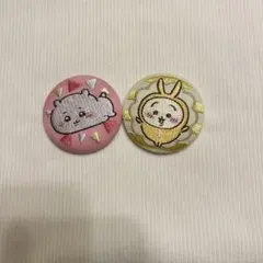 ちいかわ　刺繍缶バッジ　うさぎ