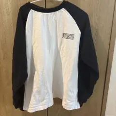 devirock 長袖カットソー 150 ホワイト/ブラック